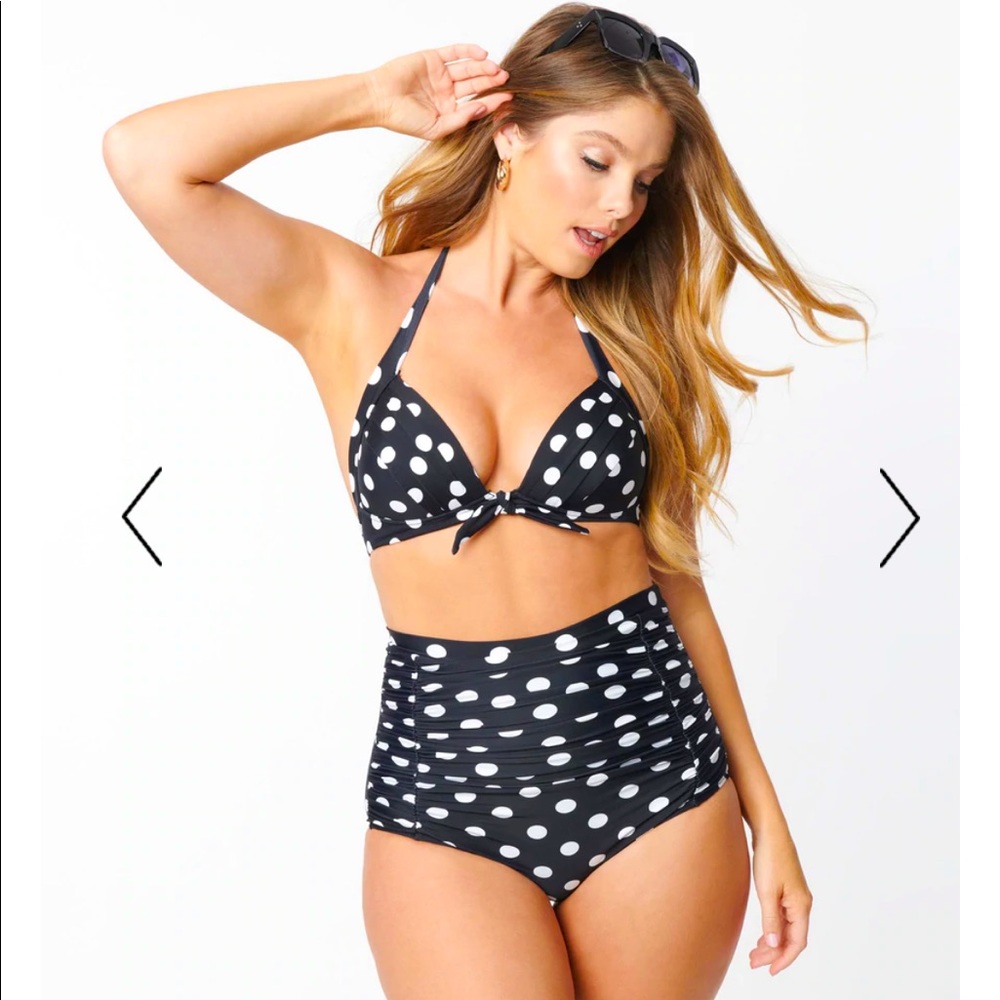Unique Vintage polka dot bikini top *CLEARANCE*